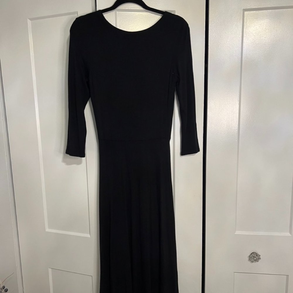 Aqua Hi-Low Maxi Dress